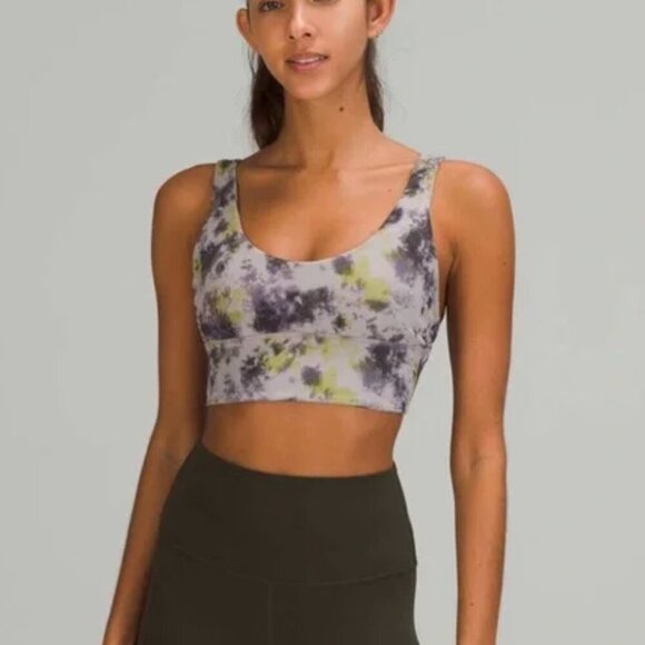 lululemon athletica Other - Lululemon Align Reversible Bra Radial Tie Dye Mauve Grey Multi Womens 4